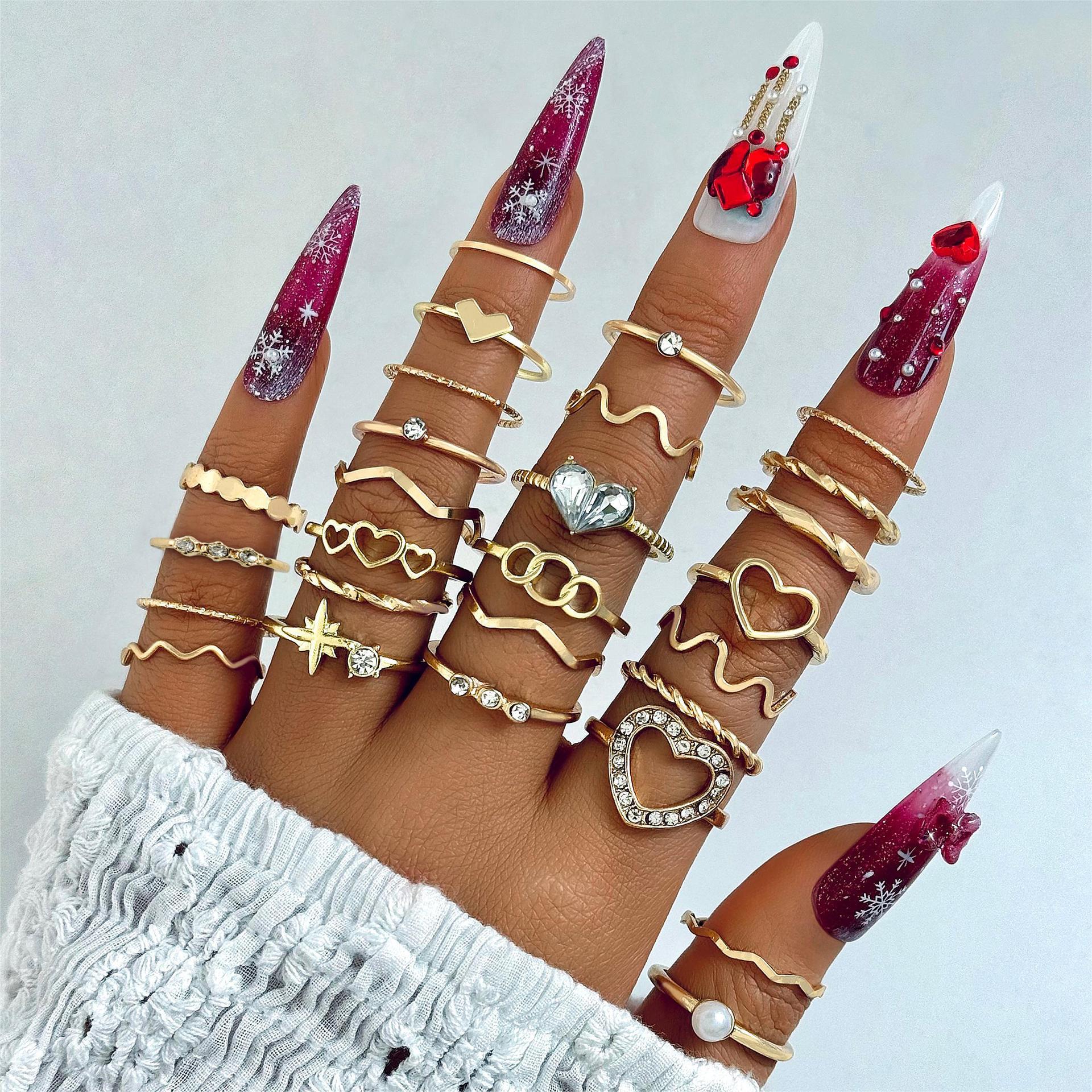 Wholesale Open Multi-Jointed Butterfly Ring Set